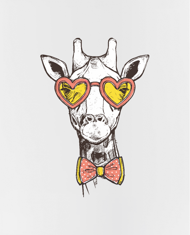 puodelis  Hipster Giraffe